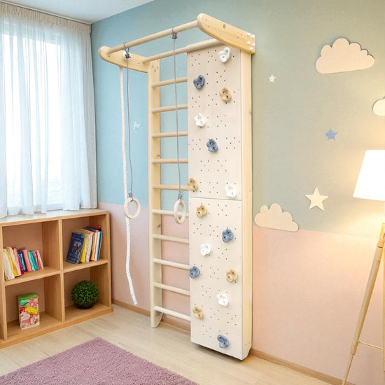 Premium swedish wall bars & sports complex for family using "Climber-240"