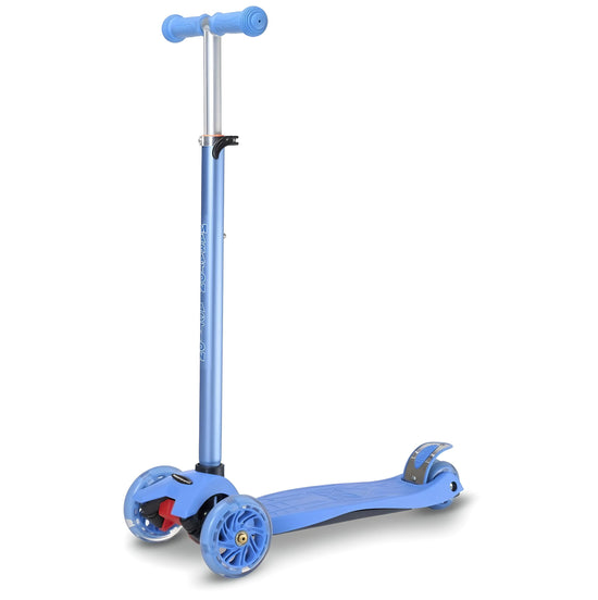 Scooter "Action lightning wheels with a foot rear brake (blue)