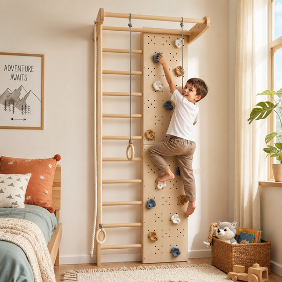 Premium swedish wall bars climbing wall section "Climber-240"