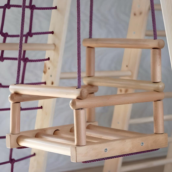 Ξύλινη παιδική κούνια για παιδικές χαρές και αθλητικά συγκροτήματα