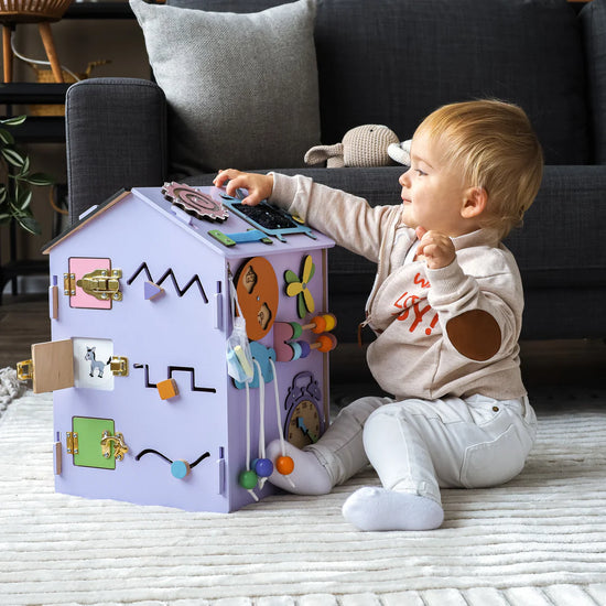 Iris 45x35x35 busy house for developing motor skills Montessori