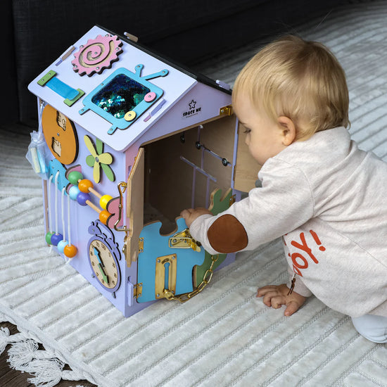 Iris 45x35x35. Removable busy board for the development of children from 6 months