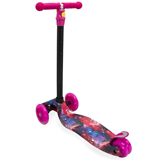Scooter Maxi Fire LED wheels for kids from 2.o. (pink)