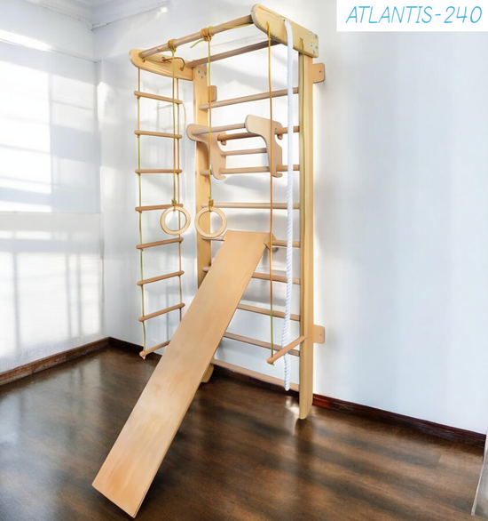 Premium σουηδικά μπαρ τοίχου και αθλητικό συγκρότημα για οικογένεια που χρησιμοποιεί το "Atlantis-240"