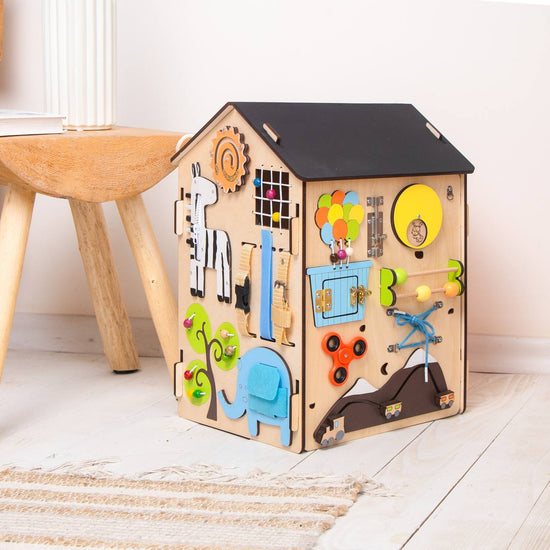 Safari 45x35x35 busy house for developing motor skills Montessori