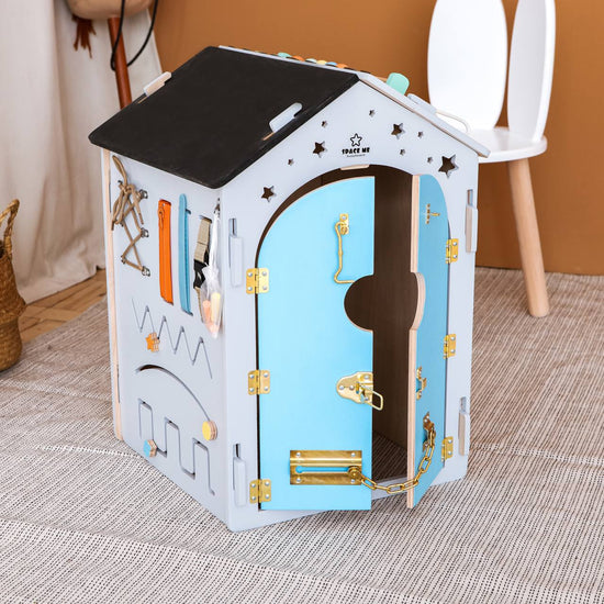 Panda 55x35x35 busy house for developing motor skills Montessori