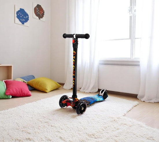 Scooter Maxi Fire LED wheels for kids from 2.o. (blue)