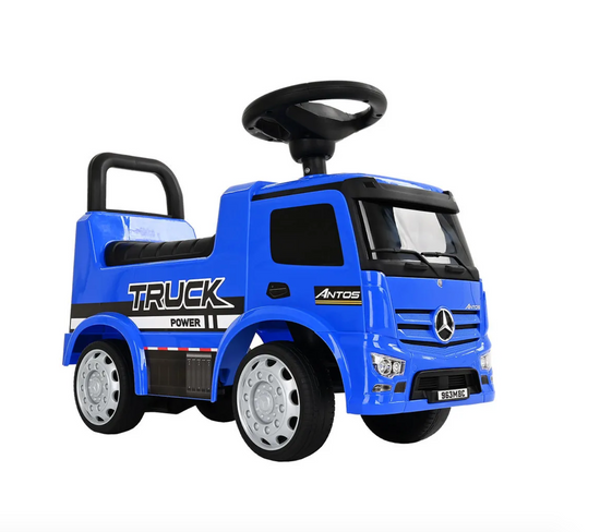 Машинка детская каталка толокар TRUCK Mercedes Benz синяя