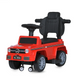 Машина толокар детская с родительской ручкой Mercedes Benz 3 в 1 красная