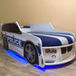 Car bed for kids Police with mattress 80x180 cm