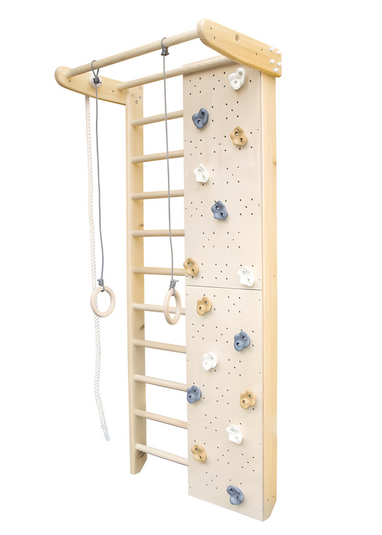 Premium swedish wall bars & sports complex for family using "Climber-230