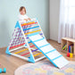Triangle Pikler climbing wooden frame set for kids "Rainbow-80"