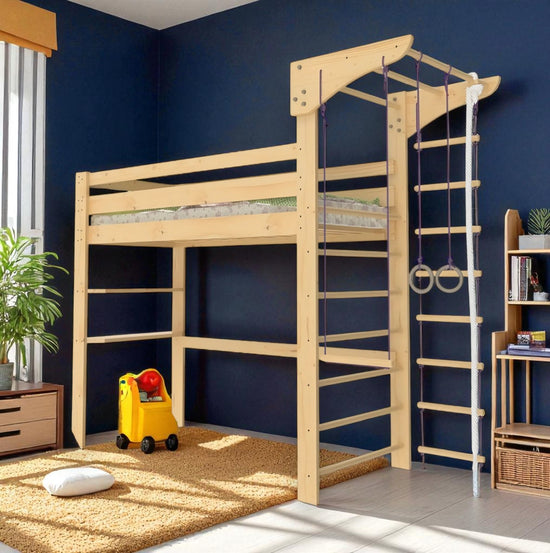Sports Loft Bunk Bed "Dreamer Wood" 80x190 cm