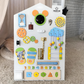 Busy board for developing motor skills Montessori "PlayHouse" grey 60x40