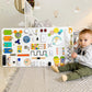 "Light play" 100х50 busy board for developing motor skills Montessori