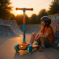 Scooter for kids SMART orange  LED wheels from 2 y.o.