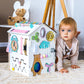 "Ivory" 45x32x32 busy house for developing motor skills Montessori