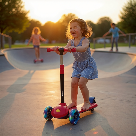 Scooter for kids SMART pink LED wheels from 2 y.o.