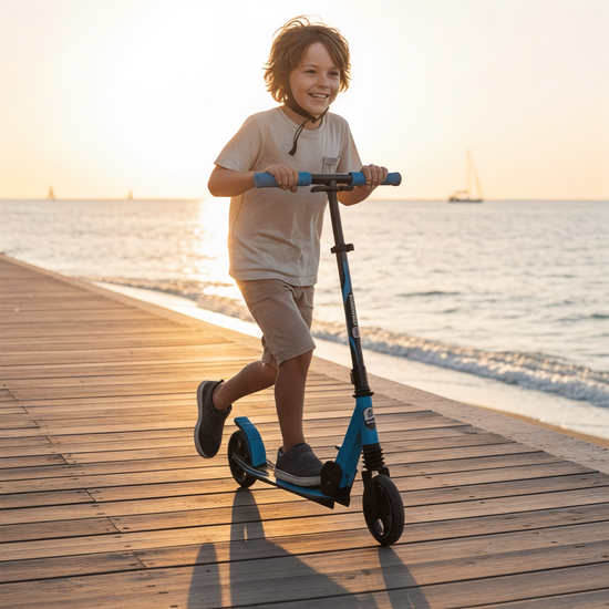 Folding scooter for children aged 4 and up "Sport" (blue)