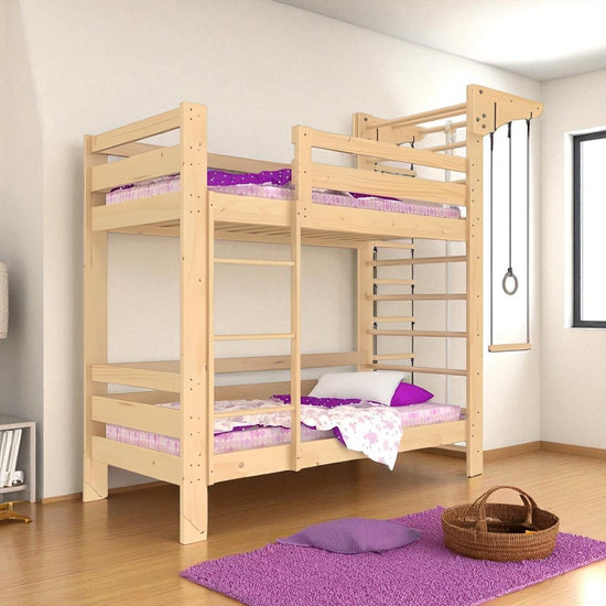 Sports Loft Bunk Bed "Twins" wooden 80x190 cm