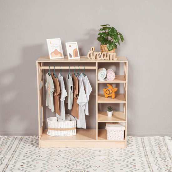 Shelf wardrobe hanger montessori "Astra"