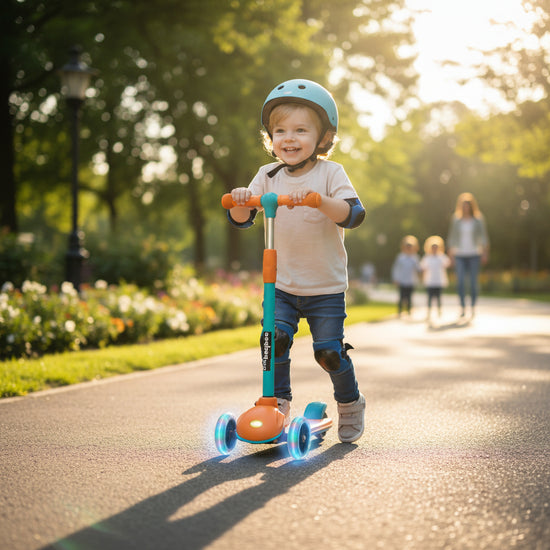 Foldable scooter "Smart" with glowing wheels for children aged 2 and up