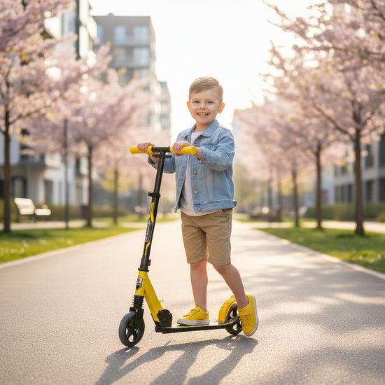 Folding scooter for children aged 4 and up "Sport" (yellow)