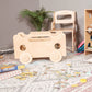 Box on wheels for storing children&