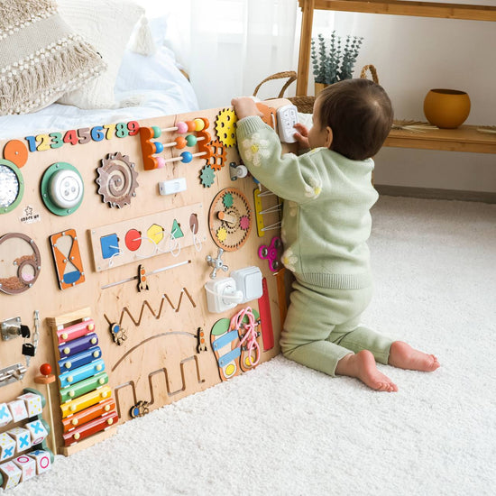 "Timber" 100х60 busy board for developing motor skills Montessori