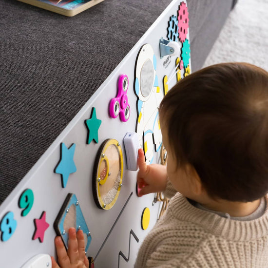 Cosmos 100х50 busy board for developing motor skills Montessori