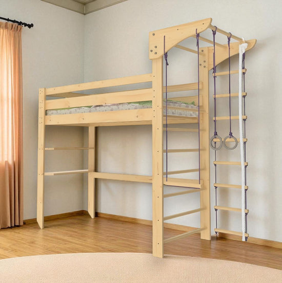 Sports Loft Bunk Bed "Dreamer Wood" 80x190 cm