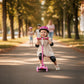 Scooter "Action pink" with glowing wheels for kids aged 3 and up